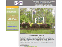 Tablet Screenshot of fawnlakehomes.com